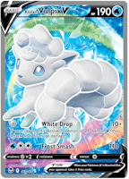 Alolan Vulpix V - 173/195 - Full Art Ultra Rare - Silver Tempest