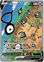 Unown V - 177/195 - Alternate Art Ultra Rare - Silver Tempest