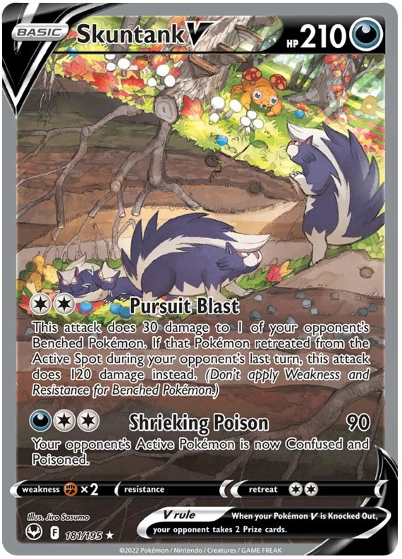 Skuntank V - 181/195 - Alternate Art Ultra Rare - Silver Tempest