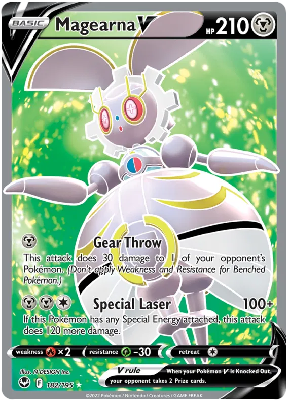 Magearna V - 182/195 - Full Art Ultra Rare - Silver Tempest