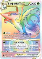Serperior VSTAR - 196/195 - Hyper Rare - Silver Tempest