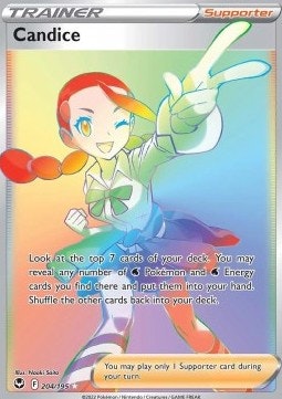 Candice - 204/195 - Hyper Rare - Silver Tempest