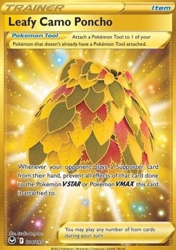 Leafy Camo Poncho - 214/195 - Secret Rare - Silver Tempest