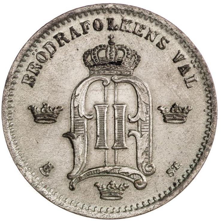 10 öre Oscar II