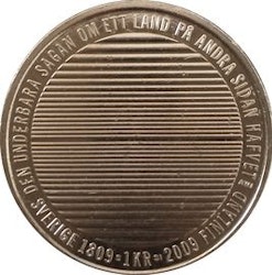 1 kr Carl XVI Gustaf 2009