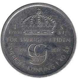 1 kr Carl XVI Gustaf 2013