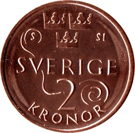2 kr Carl XVI Gustaf 2015-20