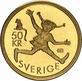50 Kr Carl XVI Gustaf - Astrid Lindgren 2002