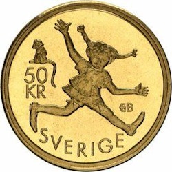 50 Kr Carl XVI Gustaf - Astrid Lindgren 2002