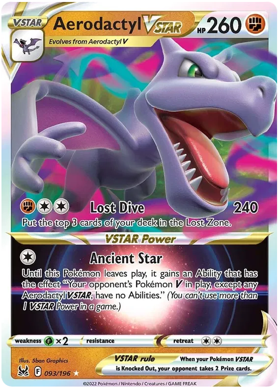 Aerodactyl VSTAR - 093/196 - Ultra Rare - Lost Origin