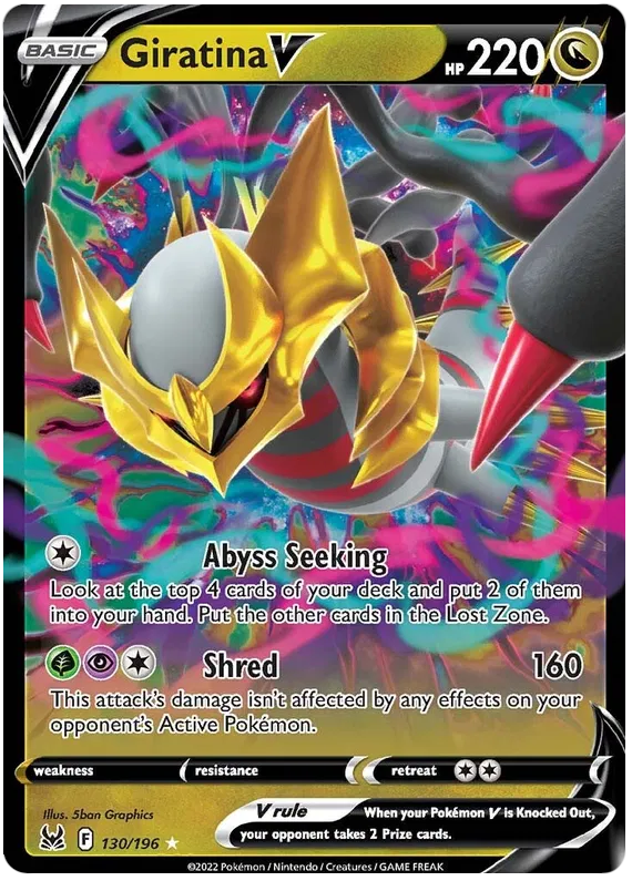 Giratina V - 130/196 - Ultra Rare - Lost Origin