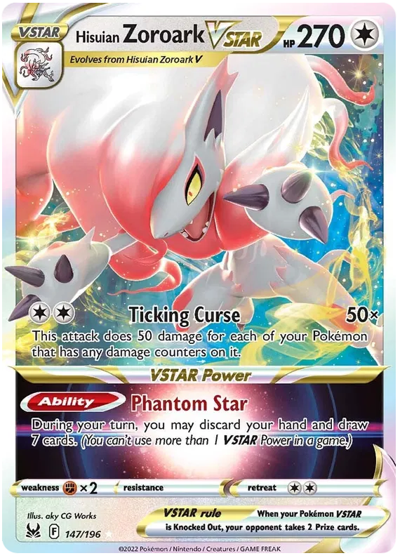 Hisuian Zoroark VSTAR - 147/196 - Ultra Rare - Lost Origin