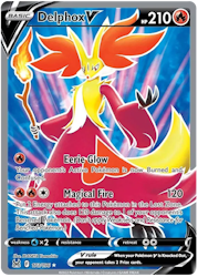 Delphox V - 173/196 - Full Art Ultra Rare - Lost Origin