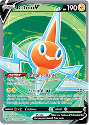 Rotom V - 176/196 - Full Art Ultra Rare - Lost Origin