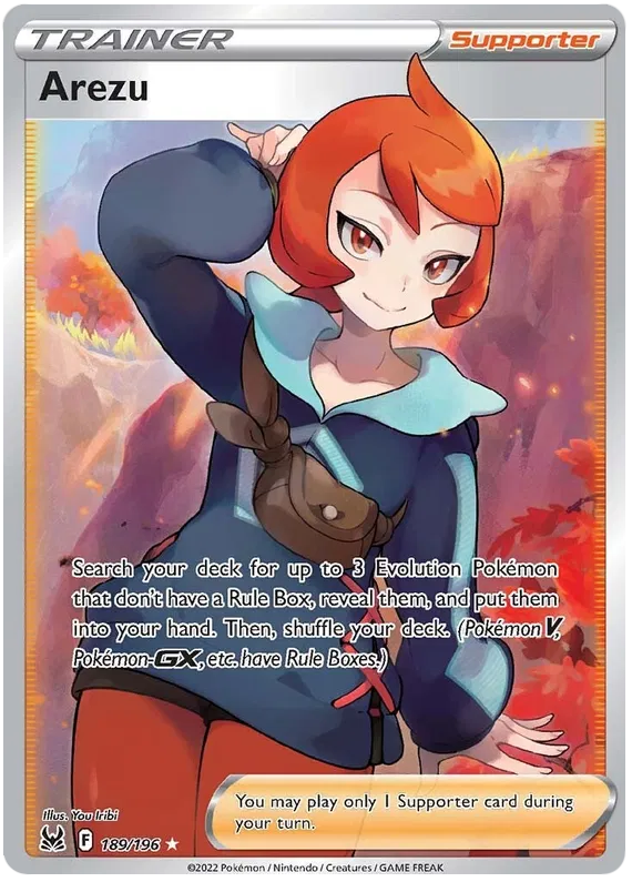 Arezu - 189/196 - Full Art Ultra Rare - Lost Origin