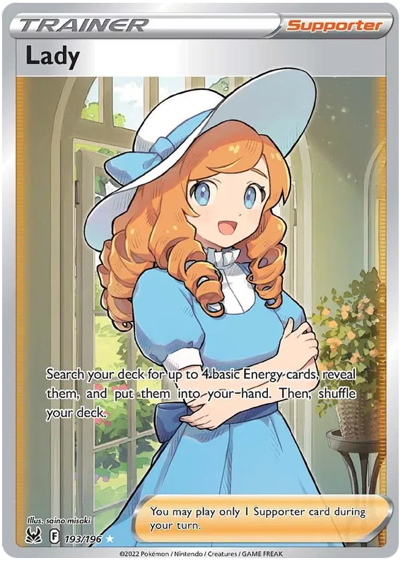 Lady - 193/196 - Full Art Ultra Rare - Lost Origin
