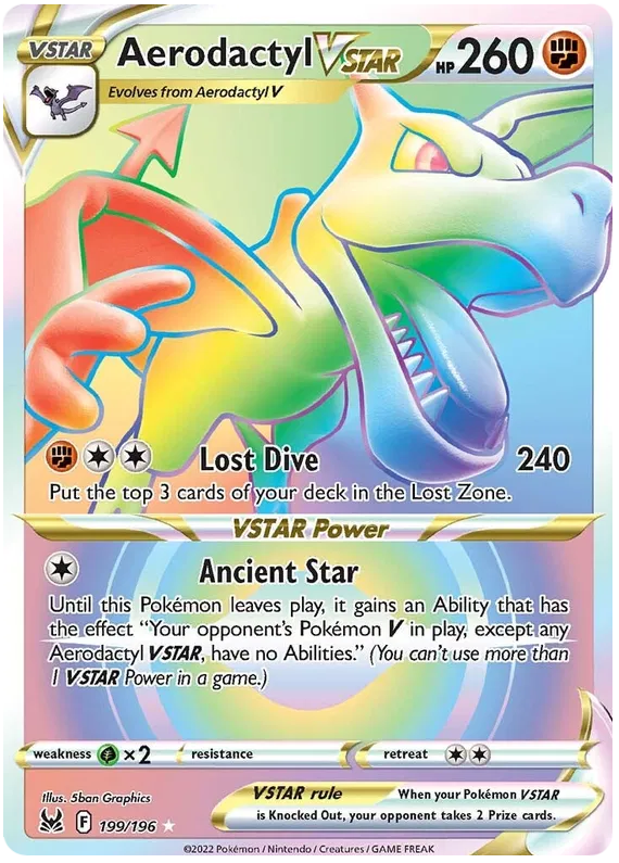 Aerodactyl VSTAR - 199/196 - Hyper Rare - Lost Origin
