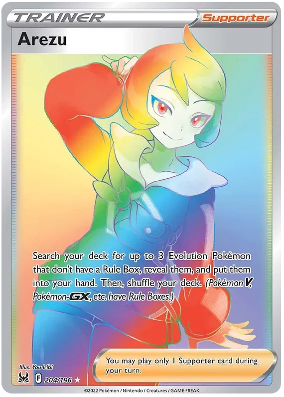Arezu - 204/196 - Hyper Rare - Lost Origin