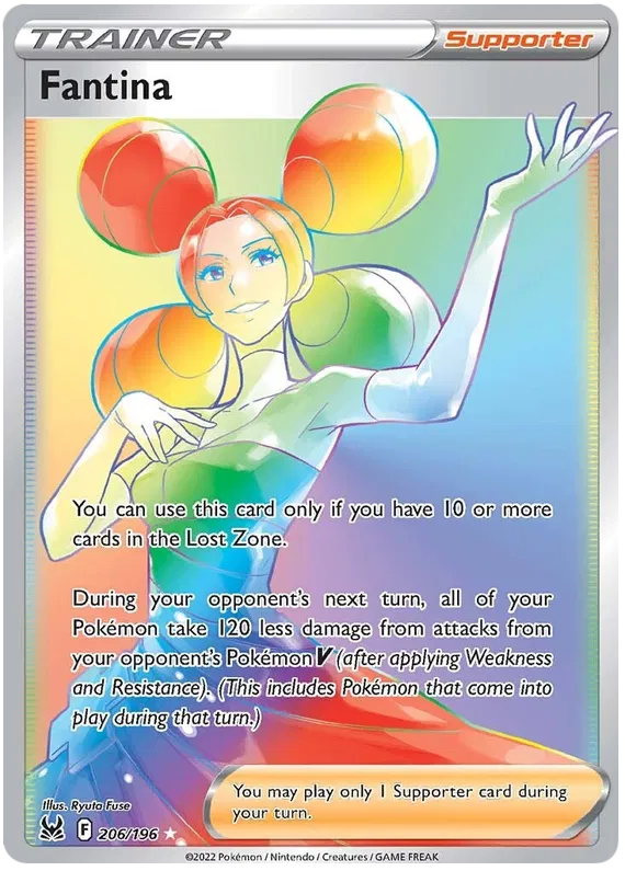 Fantina - 206/196 - Hyper Rare - Lost Origin
