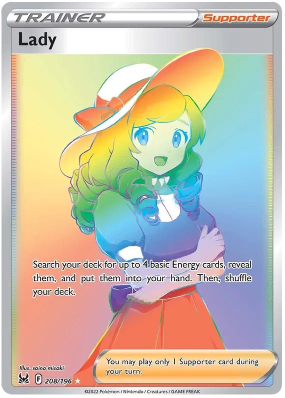 Lady - 208/196 - Hyper Rare - Lost Origin