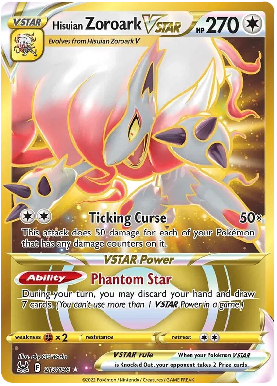 Hisuian Zoroark VSTAR - 213/196 - Secret Rare - Lost Origin