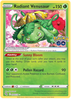 Radiant Venusaur - 004/078 - Radiant Rare - Pokemon Go
