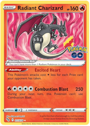 Radiant Charizard - 011/078 - Radiant Rare - Pokemon Go