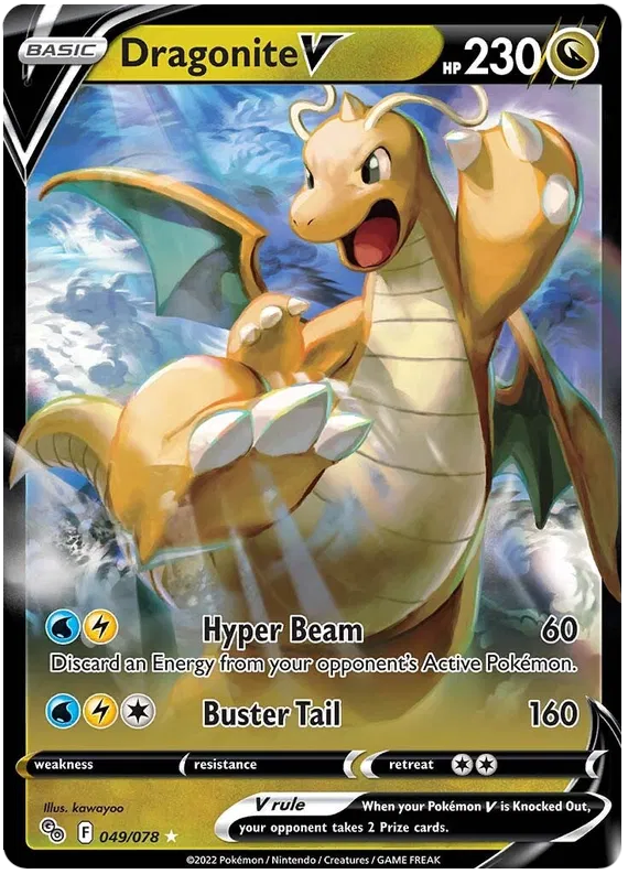 Dragonite V - 049/078 - Ultra Rare - Pokemon Go