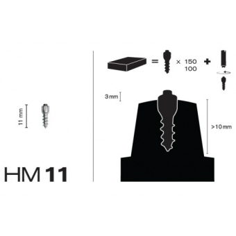MaxiGrip Skruvdubb HM11 mönsterdjup