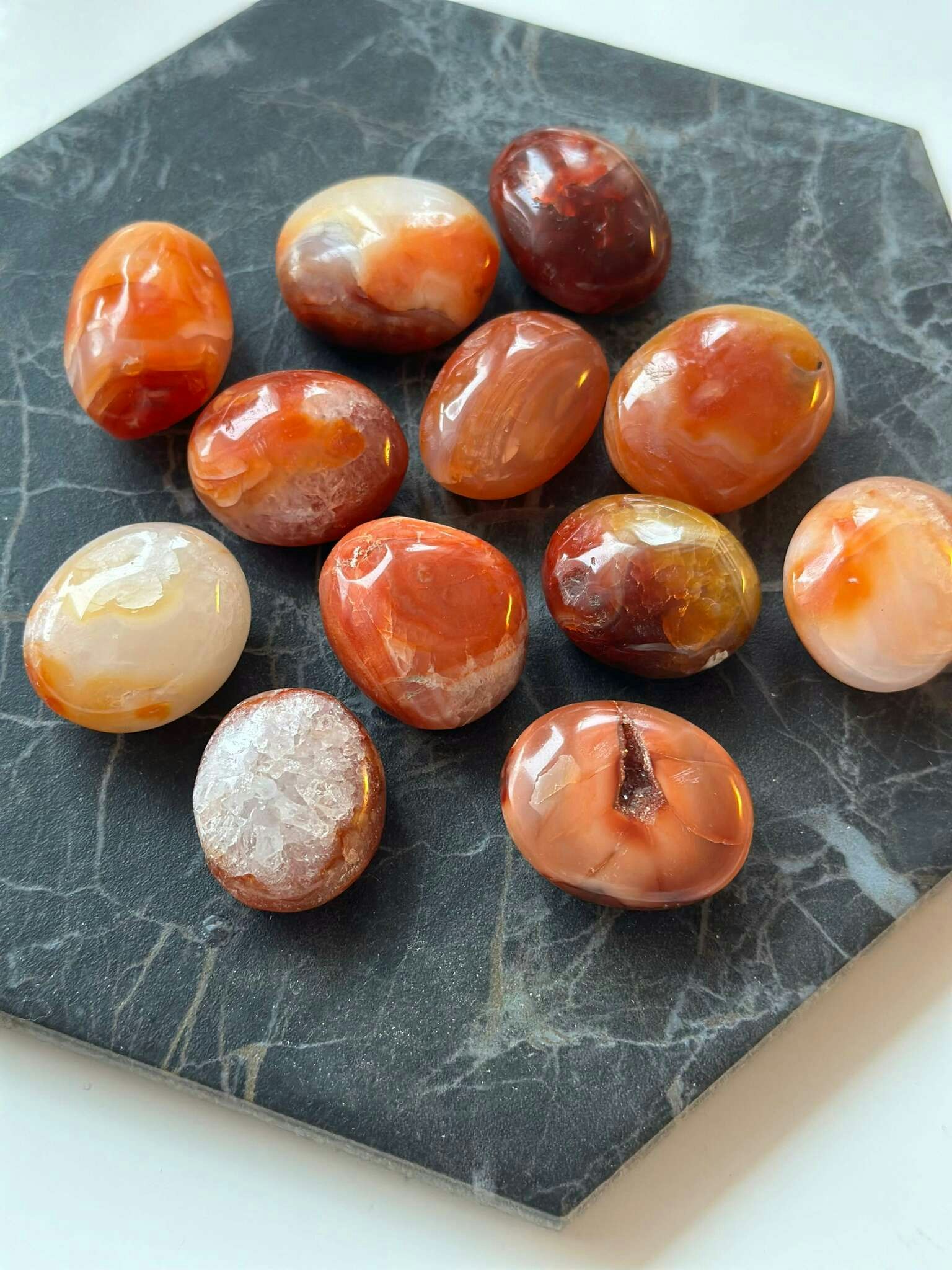 Karneol - palmstone liten