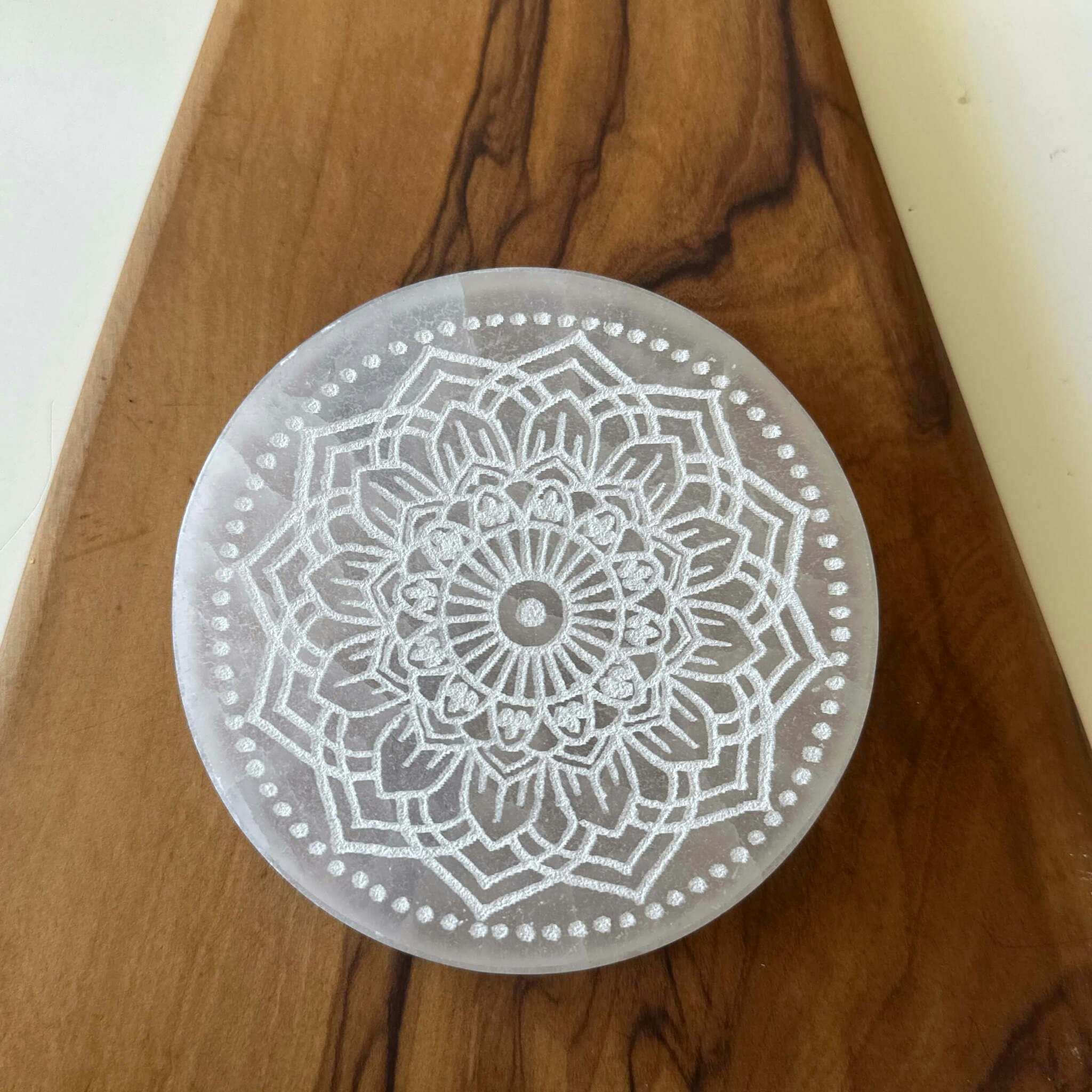 Selenit platta - Mandala