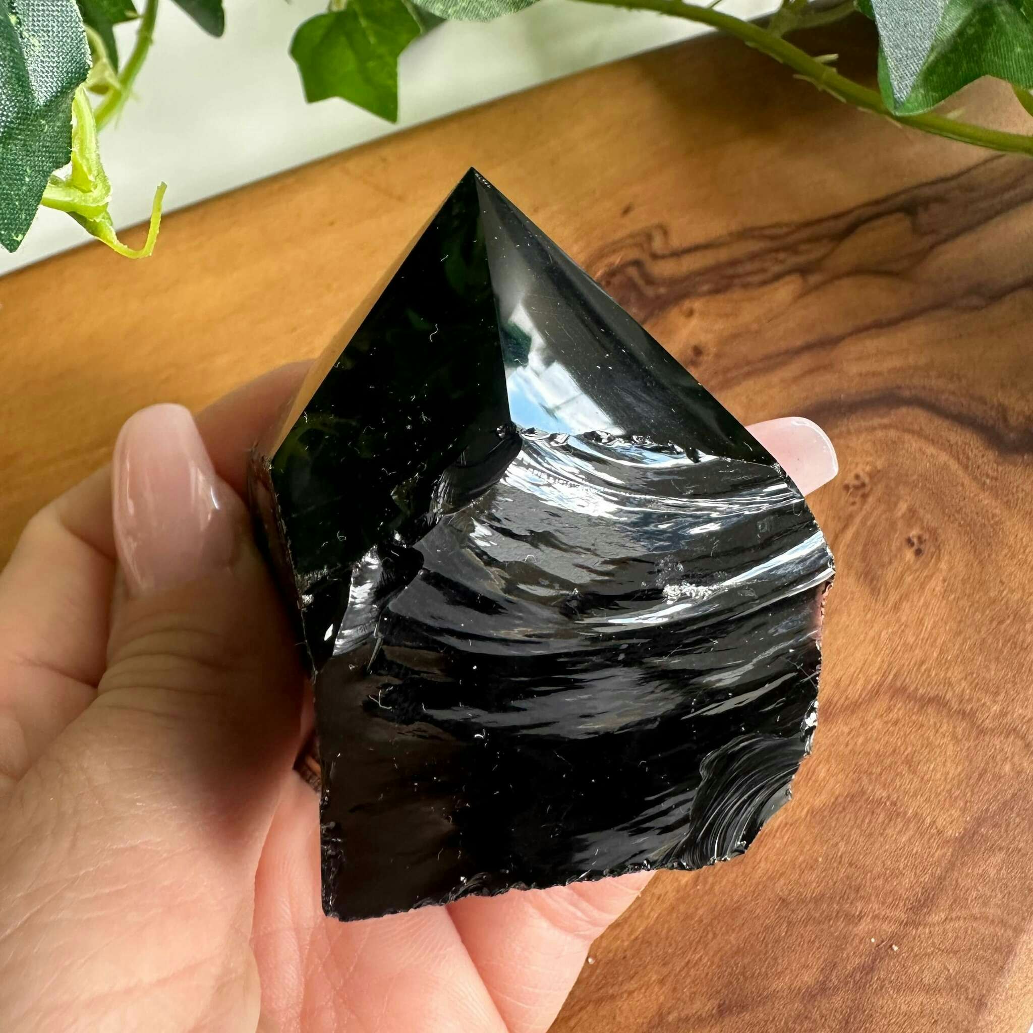 Obsidian halvrå spets - B