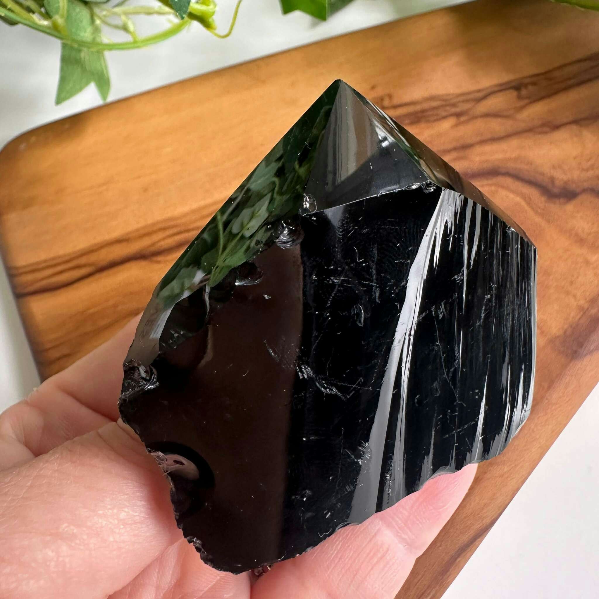 Obsidian halvrå spets - C