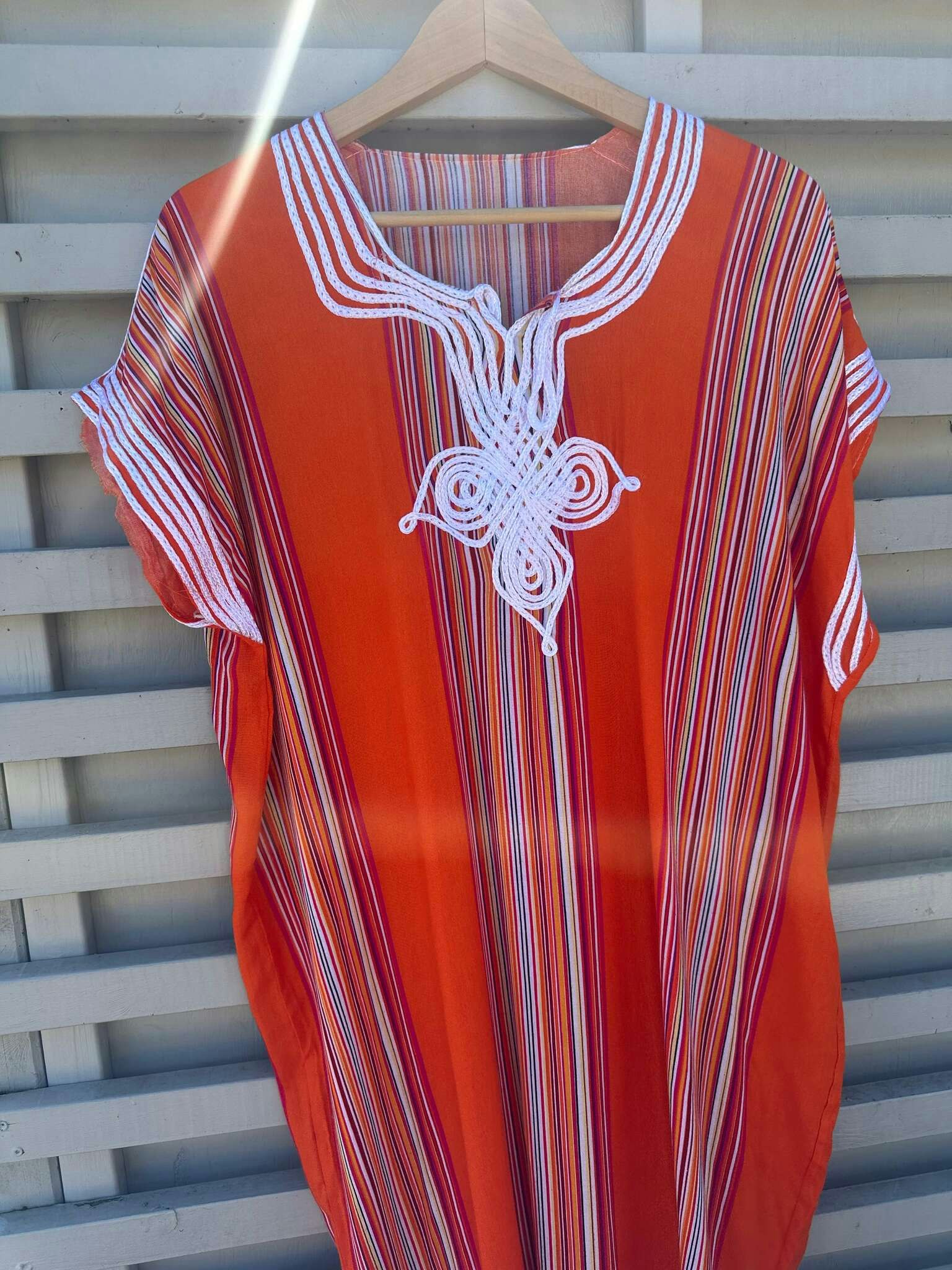 Marockansk kaftan - randig