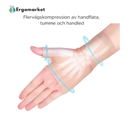 Fingerlösa handledsstödshandskar - (1st)
