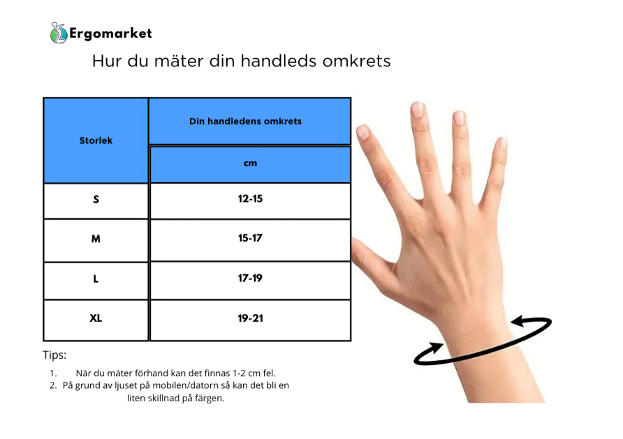 Fingerlösa handledsstödshandskar - (1st)