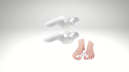 Tåseparerare Hallux valgus skydd (2st)