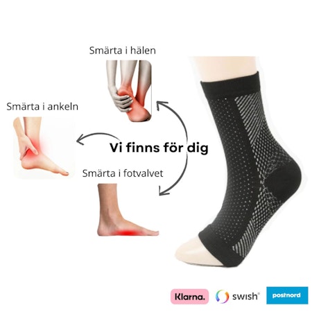 Kompressionsstrumpor för ankelstöd
