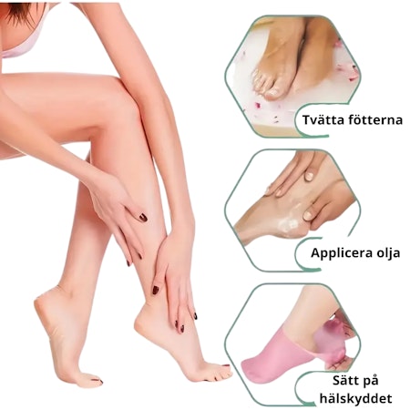 Mjukgörande gelsockor