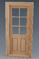 Dörr med fönster 18,3x8,8 cm