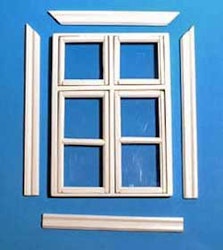 Fönster, omålat, ca 83x116 mm