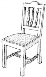Voxna bruk herrgårdsstol, byggsats, 2 stolar