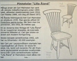 Pinnstolar Lilla Åland, byggsats, 2 stolar