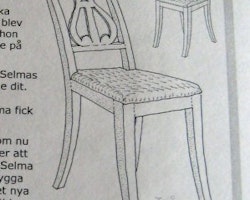 Selma Lagerlöfs lyrstol från Mårbacka, byggsats, 2 stolar