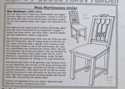 Moa Martinssons stol, byggsats, 2 stolar