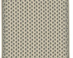 Vävd matta gråblå ton, ca 205 x 320 mm