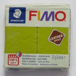 FIMO® Leather-effect, ljus olivgrön, 57g
