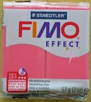 FIMO effect röd translucent, 57g