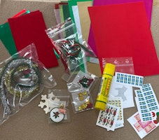 Material till julpyssel i miniatyr