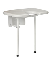 Duschklappsitz WALL Hygiene (1‑1141) – klappbar 45 × 40 cm, bis 130 kg